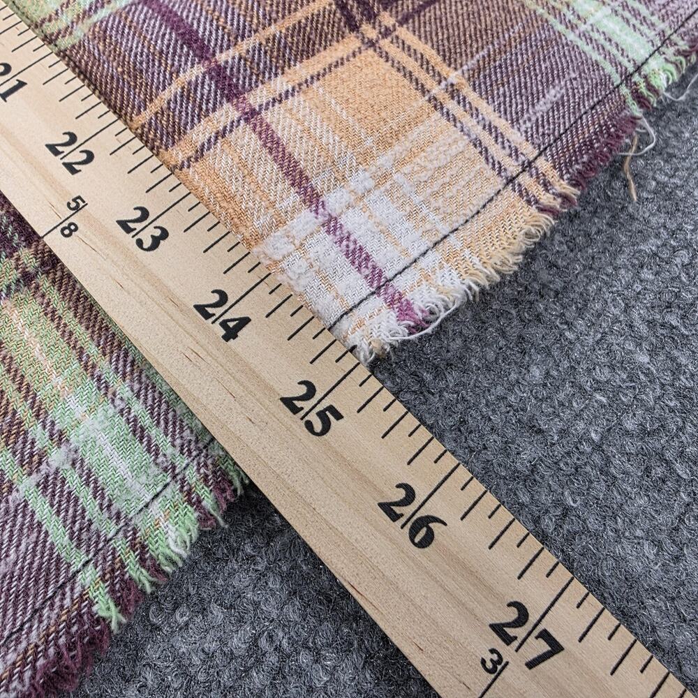 BDG Shirt Womens XS Multicolor Plaid Flannel Raw Hem Button Up Relaxed Fit Boho - Picture 8 of 16